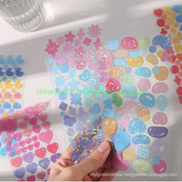 PVC Shiny Colorful Decorating Stickers